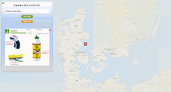 Desktop Screenshot of danmarkskort.dk